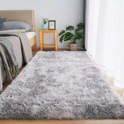 Gray Carpet for Living Room Plush Rug Bed Room Floor Fluffy Mats Anti-slip Home Decor Rugs Soft Velvet