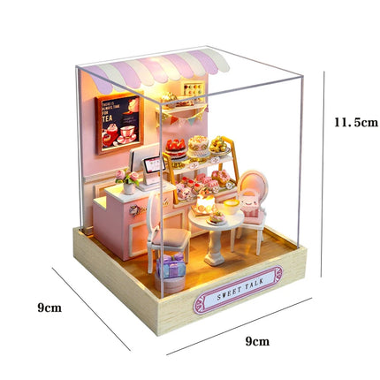 Miniature Dollhouse Kit 3D Puzzle Furniture Assembly Model Doll House education,