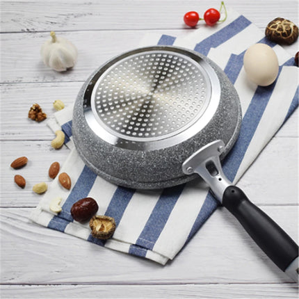 Durable Stone Frying Pan28/26/24/20cm Wok Non-stick Pan Skillet Cauldron Induction Cooker