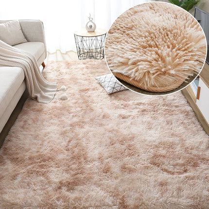Gray Carpet for Living Room Plush Rug Bed Room Floor Fluffy Mats Anti-slip Home Decor Rugs Soft