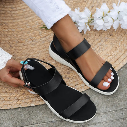 Women's  Elastic  Wedge Sandals Slip on Lightweight Walking Sandals Women Plus Size Comfortable Summer Shoes Woman 2024