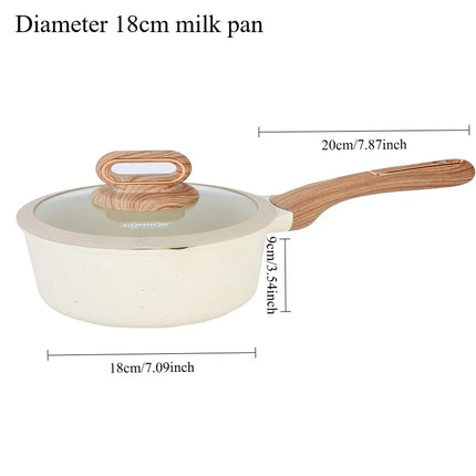 DONNOR Ceramic Cookware Sets Pots and Pans Set Nonstick  Induction Cookware Kitchen Cooking