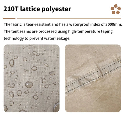 Fireproof 2 Person Winter Tent Hot Tent Waterproof Tunnel Dome Tent with Stove Jack and Snow Skirt for Camping Hiking 4 Season