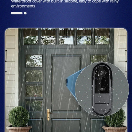 Wireless Intercom Doorbell Night HD Vision 4.3in IPS Screen Waterproof Doorbell Camera Smart Home Security Video By Bell