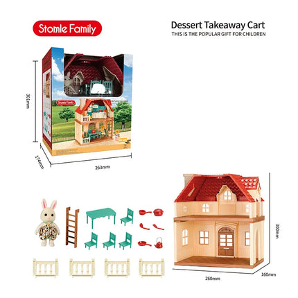 2025 New simulation furniture toys gift simulation room forest family small west