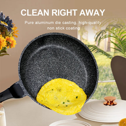 18Pcs Non-Stick Cast Aluminum Cookware Set Large Dutch Oven Pot With Lid & Handle For All Stoves