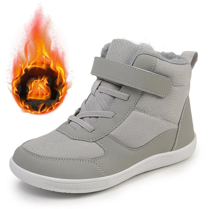 Winter Children Shoes Plush Waterproof Fabric Casual Non-Slip Boys Girls Shoes Rubber