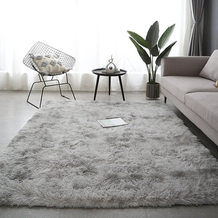 Gray Carpet for Living Room Plush Rug Bed Room Floor Fluffy Mats Anti-slip Home Decor Rugs Soft Velvet
