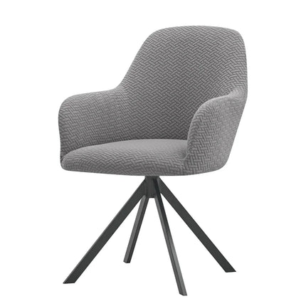 1/2/4/6pcs Elastic High Arm Dining Chair Covers Jacquard Office Chair Cover .