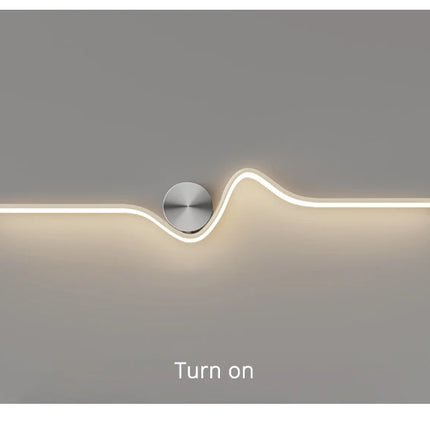 Living Room Wall Lamp Modern 2023 New Creative Aisle LED Background Wall Bedroom Bedside Lamp Home Decor Lighting Fixtures