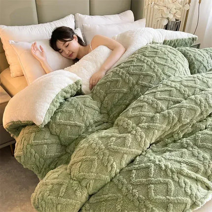 Winter Warm Blanket for Bed Artificial Lamb Cashmere Weighted Blankets Soft