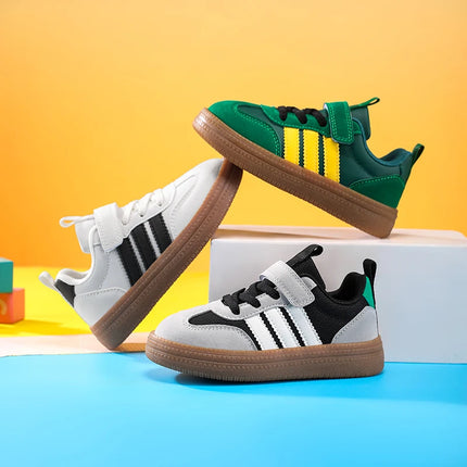 Children Casual Sneakers New Black Soft Bottom Girls Boys German Training Shoes