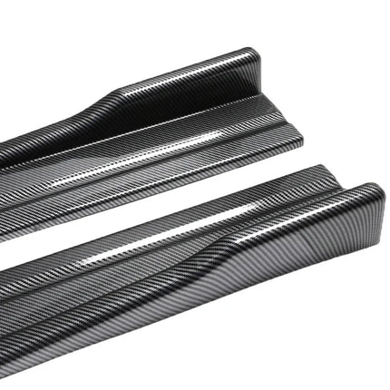 Universal 8PCS 2m/2.18m Side Skirt Extension Rocker Plate Lip Separator Bumper For BMW Mercedes-Benz Toyota Audi Nissan Honda