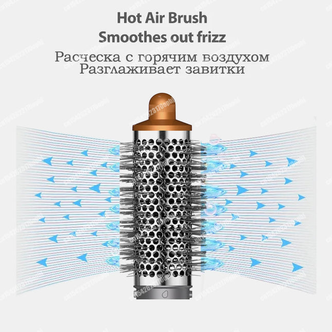New 6 in 1 Hair Styler Auto Curling Dryer Wrap Hot/Cold Air Dryer 1300W Hair Straightener Curling Barrel Brush Salon Hair Dryer