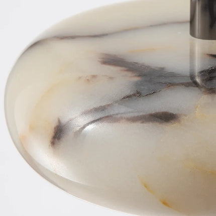 Luxury Black Round Natural Stone Pendant Lamp