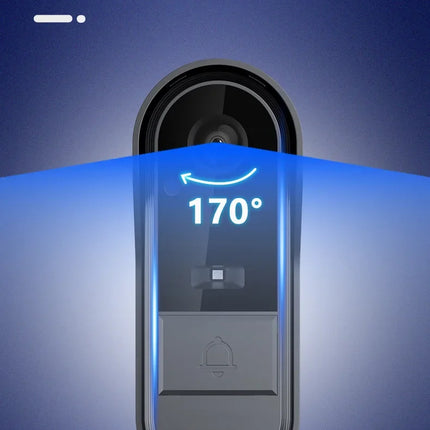 Wireless Intercom Doorbell Night HD Vision 4.3in IPS Screen Waterproof Doorbell Camera Smart Home Security Video By Bell