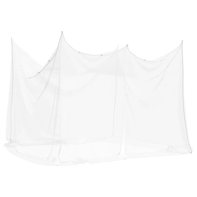 White Interior/Exterior Mosquito Net 156 Mesh, 300x300x200 cm - Durable Polyester, Portable