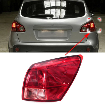 Car Rear Tail Light Signal Brake Lamp Without Bulb Inside Outside Taillight For Nissan Qashqai 2007 2008 2009 2010