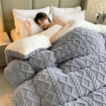Winter Warm Blanket for Bed Artificial Lamb Cashmere Weighted Blankets Soft