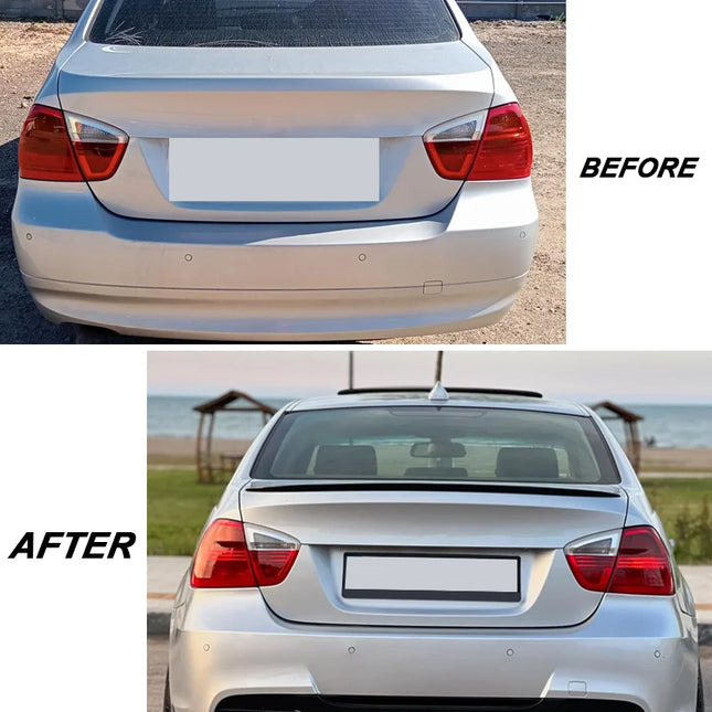 For BMW Accessories Serie 3 E90 320i 320d 2004 2006 2007 2008 2009 2010 2011 M Tuning Sedan Car Rear Trunk Spoiler Wing lip