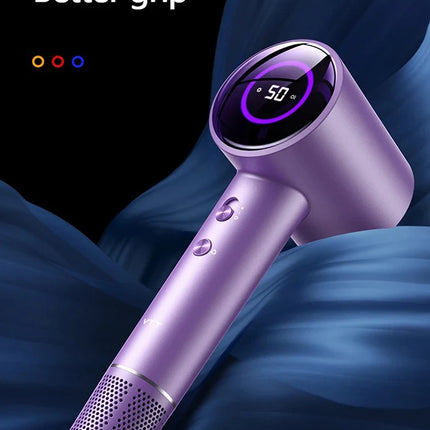 Hairdryer New high speed hair anion high speed hair dryer Hair LED display hair dryer with nozzle 110V 220V 1600W high power