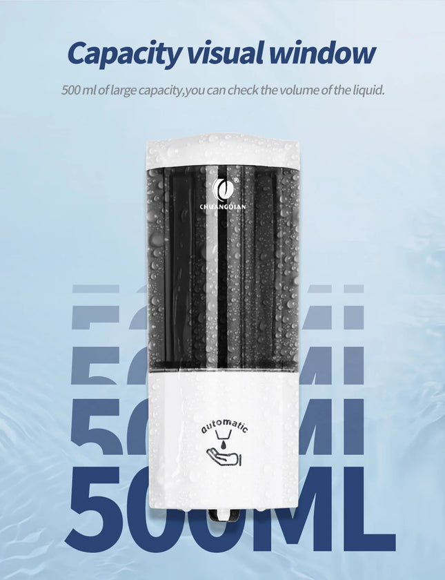 Sensor Hand Soap Dispenser Wall Automatic Hand Washer Touchless Liquid