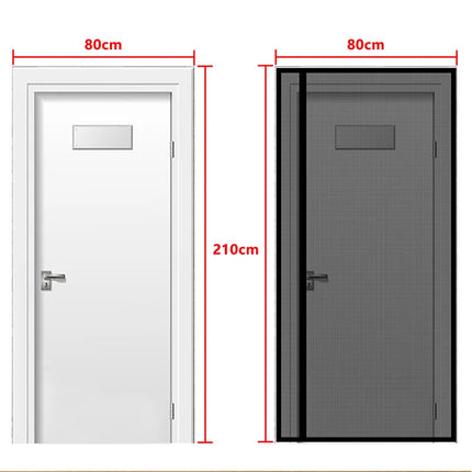 DTGJ Magnetic Door Screen,Black Side Door Magnetic Mosquito Net,Insect Proof Flight,Summer and Kitchen Indoor Invisible Net