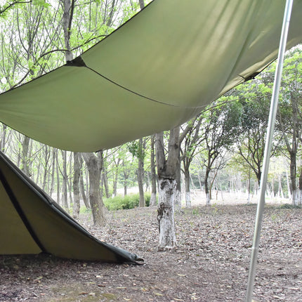 Tomshoo Flame-retardant Pyramid Hot Tent Outdoor Camping Waterproof Teepee Tent 1Person Tipi Tent Winter Stove Tent w Snow Skirt