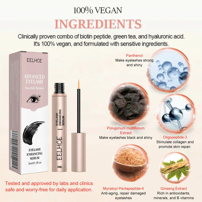 Eyelash Growth Serum Lifting Eyelashes Enhancer Eye Lash Fuller Thicker Nourish Lashes Longer Female Makeup Cosmetics