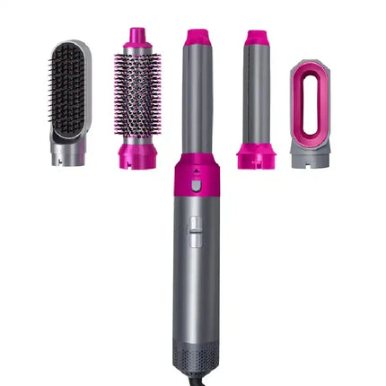 Hair Dryer 5-In-1 Electric Hair Comb Negative Ion Straight Curler Brush