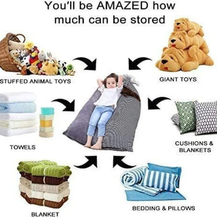 Bean Bag Plush Doll Toys Storage Bag Seat Chair