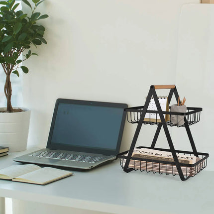 3 Tier Countertop Fruit Basket,Portable Fruit Bowle Basket Kitchen Organizer Storage & Dining Room Fruits Vegetable Bread Snacks