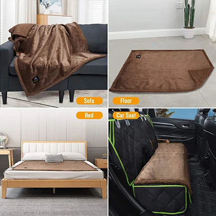 Blanket Couple Romantic Blankets Warm Cozy Shaggy Blanket-thickened King Size 100% Waterproof