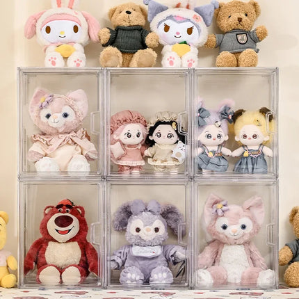 1pc Three Layer Transparent Display Rack Transparent Ladder Handmade Anime Car Model Blind Box Storage Box Jewelry Sorting Box