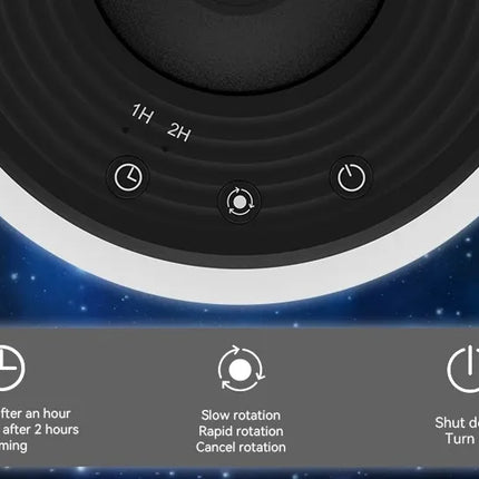 LED Night Light Galaxy Projector Starry Sky Projector 360° Rotate Planetarium Night Lamp For Room Decorative Children Kids Gift