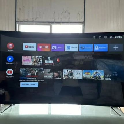 Wholesale LED TV Curved Screen 55 Inch Metal Frame Smart Android LCD TV Ultra HD 4K Smart Television