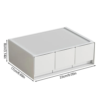 Multi-Layer Stackable Desktop Drawer Home Student Stationery Office Storage Cabinet Jewellery Jewellery Box Desktop Storage