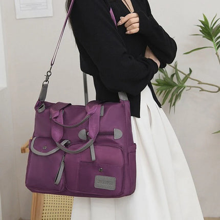 New Ladies Tote Bag Fashion Nylon Waterproof Casual Shoulder Mummy Bag Large Capacity Women's Messenger Handbags