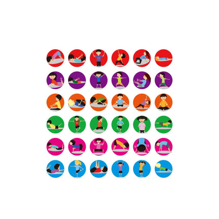 Funny Party Parent-child Interaction Table Games Creative Yoga Sports Dice Games