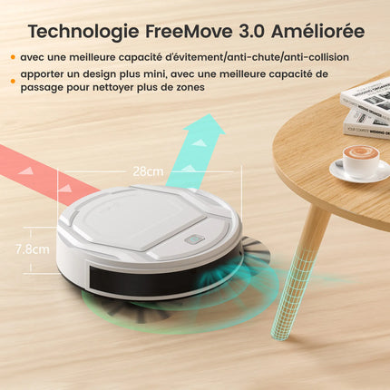 Lefant M210 Robot Vacuum Cleaner,120 Mins Runtime, Automatic Self-Charging,Wi-Fi/App/Alexa Control,smart Home appliance