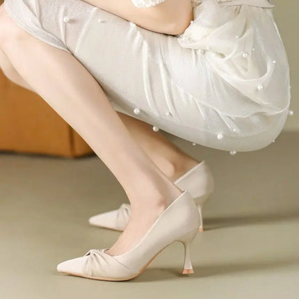 Ladies Summer Footwear with Heel Shoes for Women 2024 Green Office Medium Heels Moccasins Elegant Dress on Offer E Fashion Y2k A