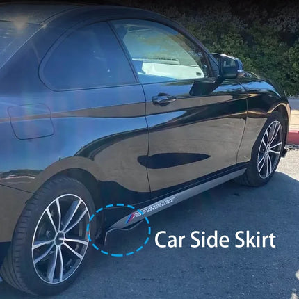 48cm Car Skirt Spoiler Rear Lip Side Skirt Winglets Diffusers Extension Rocker Splitters Corner Valance For BMW For Benz