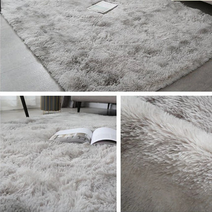 Gray Carpet for Living Room Plush Rug Bed Room Floor Fluffy Mats Anti-slip Home Decor Rugs Soft Velvet