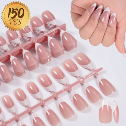 576pcs/Box Colorful Fake Nails Black Red Design