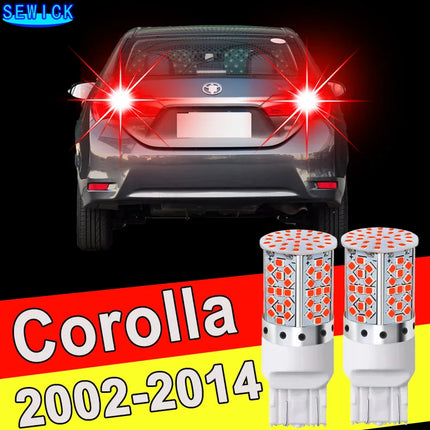 2pcs LED For Toyota Corolla 2002-2014 2003 2004 2005 2006 2007 2008 2009 2010 2011 2012 2013 Brake Light Bulb Accessories