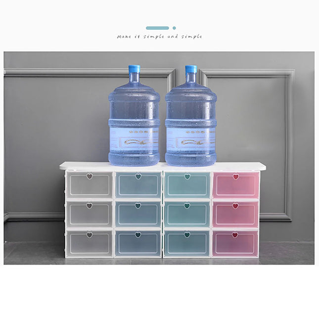 20-Piece Shoe Box Set – Transparent and Impact-Resistant Shoe Storage with Foldable Doors, for Entryway, Closet, and Bedroom Use