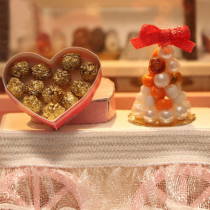 Miniature Dollhouse Kit 3D Puzzle Furniture Assembly Model Doll House education,