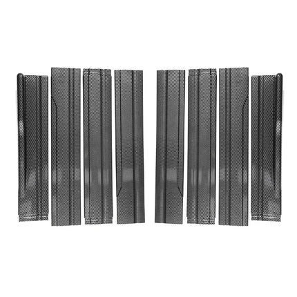 Universal 8PCS 2m/2.18m Side Skirt Extension Rocker Plate Lip Separator Bumper For BMW Mercedes-Benz Toyota Audi Nissan Honda