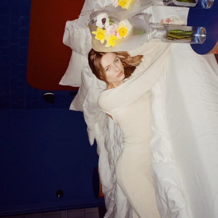 Cryptographic Elegant Knitted Sweater Maxi Dress Outfits for Women Flare Sleeve Sexy Backless Dresses Edible Tree Fungus Clothes