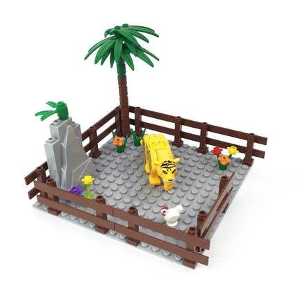 building blocks small particle building blocks cattle pen pig shed chicken farm
